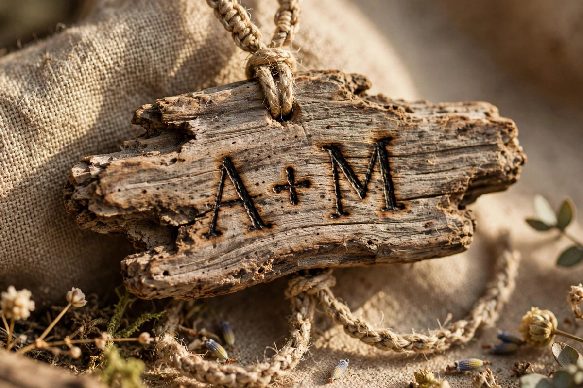 Custom Pendant - Doodle-Wood