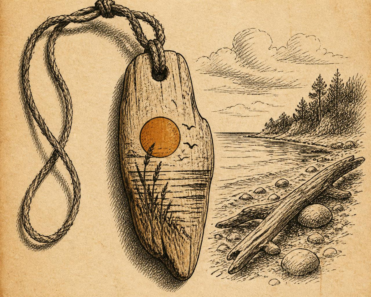 Driftwood Pendant Necklace - Doodle-Wood