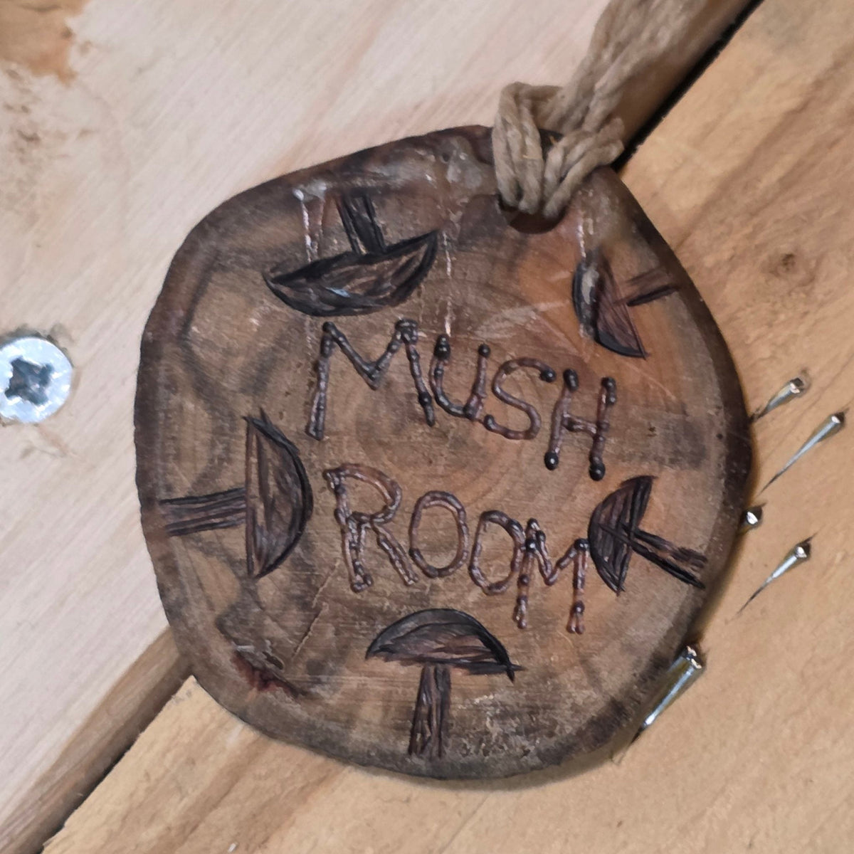 Mushroom Pendant — First Edition - Doodle-Wood