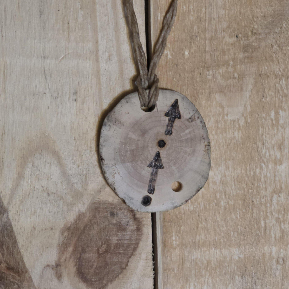Pointing North — WinterAtHome Festival Pendant - Doodle-Wood