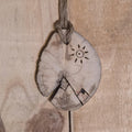 Sun Over the Ridge — WinterAtHome Festival Pendant - Doodle-Wood
